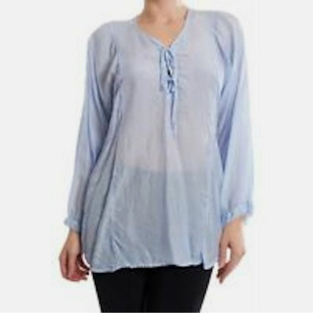 Pete & Greta Johnny Was Tobi Washed Silk Blouse